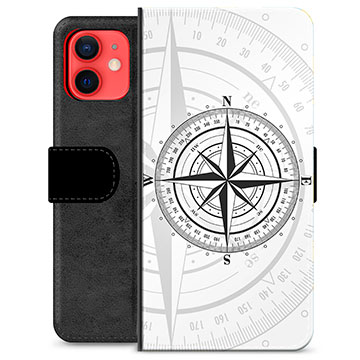 iPhone 12 mini Premium Plånboksfodral - Kompass