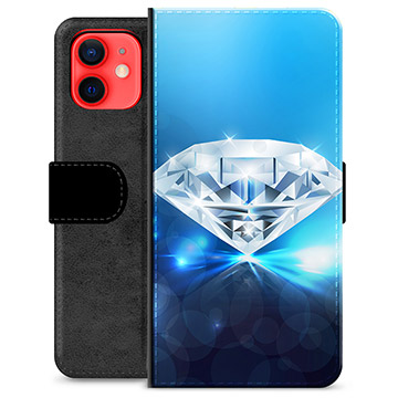 iPhone 12 mini Premium Plånboksfodral - Diamant