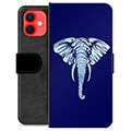 iPhone 12 mini Premium Plånboksfodral - Elefant