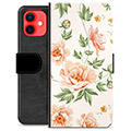 iPhone 12 mini Premium Plånboksfodral - Blommig