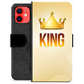 iPhone 12 mini Premium Plånboksfodral - Kung