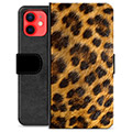 iPhone 12 mini Premium Plånboksfodral - Leopard