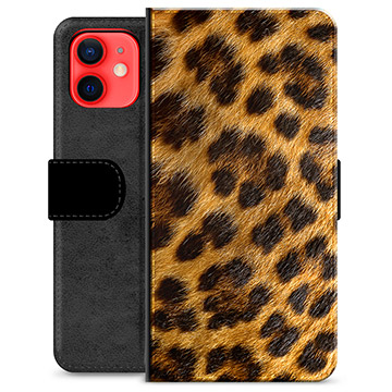 iPhone 12 mini Premium Plånboksfodral - Leopard