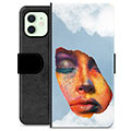iPhone 12 Premium Plånboksfodral - Ansiktsfärg