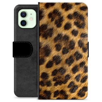 iPhone 12 Premium Plånboksfodral - Leopard