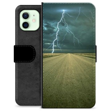 iPhone 12 Premium Plånboksfodral - Storm
