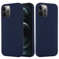 iPhone 12/12 Pro Liquid Silikonskal - MagSafe-kompatibelt - Mörkblå