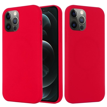 iPhone 12/12 Pro Liquid Silikonskal - MagSafe-kompatibelt - Röd