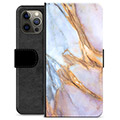 iPhone 12 Pro Max Premium Plånboksfodral - Elegant Marmor