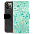 iPhone 12 Pro Max Premium Plånboksfodral - Grön Mynta