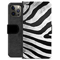 iPhone 12 Pro Max Premium Plånboksfodral - Zebra