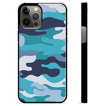 iPhone 12 Pro Max Skyddsskal - Blå Kamouflage