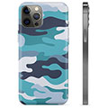 iPhone 12 Pro Max TPU-Skal - Blå Kamouflage