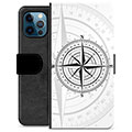 iPhone 12 Pro Premium Plånboksfodral - Kompass