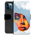 iPhone 12 Pro Premium Plånboksfodral - Ansiktsfärg