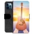 iPhone 12 Pro Premium Plånboksfodral - Gitarr