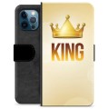 iPhone 12 Pro Premium Plånboksfodral - Kung