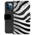 iPhone 12 Pro Premium Plånboksfodral - Zebra