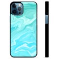iPhone 12 Pro Skyddsskal - Blå Marmor