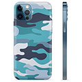 iPhone 12 Pro TPU-Skal - Blå Kamouflage