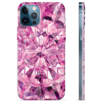 iPhone 12 Pro TPU-Skal - Rosa Kristall