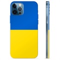 iPhone 12 Pro TPU-Skal Ukrainska Flaggan - Gul och ljusblå