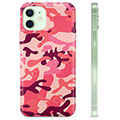 iPhone 12 TPU-Skal - Rosa Kamouflage