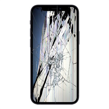 iPhone 12 mini LCD-Display och Glasreparation - Svart - Originalkvalitet