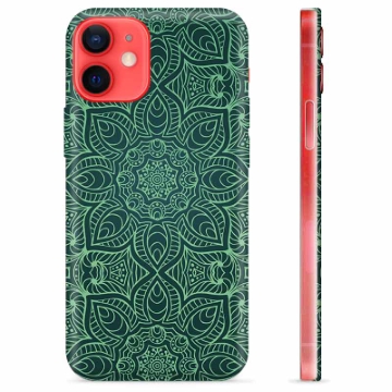 iPhone 12 mini TPU-Skal - Grön Mandala