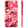 iPhone 12 mini TPU-Skal - Rosa Kamouflage