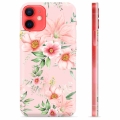 iPhone 12 mini TPU-Skal - Vattenfärg Blommor