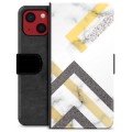 iPhone 13 Mini Premium Plånboksfodral - Abstrakt Marmor