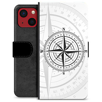 iPhone 13 Mini Premium Plånboksfodral - Kompass
