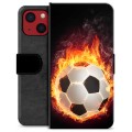 iPhone 13 Mini Premium Plånboksfodral - Fotbollsflamma