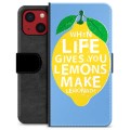 iPhone 13 Mini Premium Plånboksfodral - Citroner