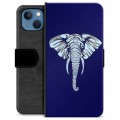 iPhone 13 Premium Plånboksfodral - Elefant