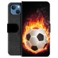 iPhone 13 Premium Plånboksfodral - Fotbollsflamma
