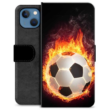 iPhone 13 Premium Plånboksfodral - Fotbollsflamma