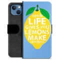 iPhone 13 Premium Plånboksfodral - Citroner