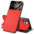 iPhone 13 Pro Front Smart View Flipfodral - Röd