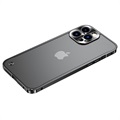 iPhone 13 Pro Max Metall Bumper med Baksida i Härdat Glas