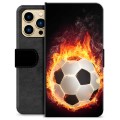 iPhone 13 Pro Max Premium Plånboksfodral - Fotbollsflamma