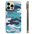 iPhone 13 Pro Max TPU-Skal - Blå Kamouflage