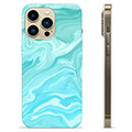 iPhone 13 Pro Max TPU-Skal - Blå Marmor