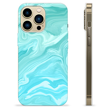 iPhone 13 Pro Max TPU-Skal - Blå Marmor