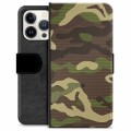 iPhone 13 Pro Premium Plånboksfodral - Kamouflage