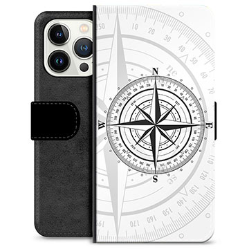 iPhone 13 Pro Premium Plånboksfodral - Kompass