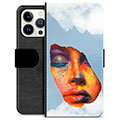 iPhone 13 Pro Premium Plånboksfodral - Ansiktsfärg
