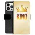 iPhone 13 Pro Premium Plånboksfodral - Kung