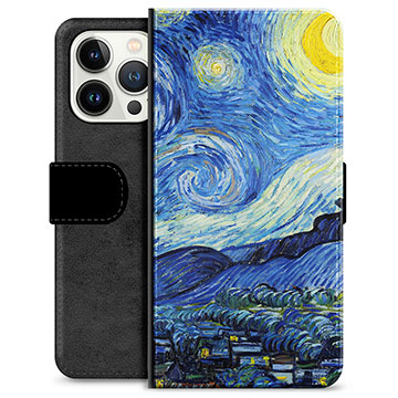 iPhone 13 Pro Premium Plånboksfodral - Natthimmel
